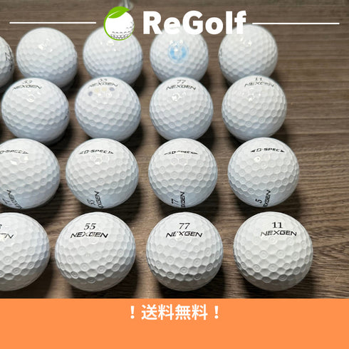 【中古】 ロストボール ブリヂストン NEXGEN ネクスジェン D-SPEC Dスペック ホワイト 年式混合 20球 ACランク ゴルフボール リゴルフ